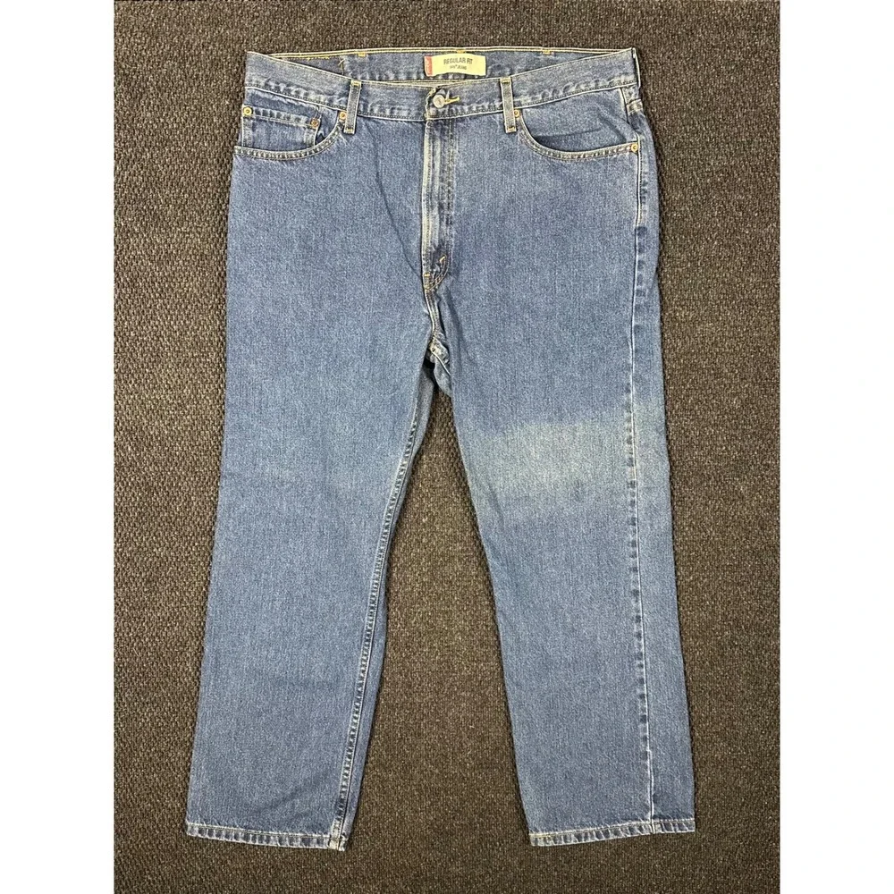 Vintage Y2K Levi's 505 Jeans Mens 40x30 Regular Fit Medium Wash Denim 2004